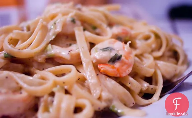 Alte Bucht Garnelen Pasta