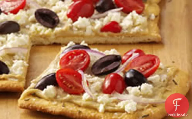 Griechischer Salat Pizza