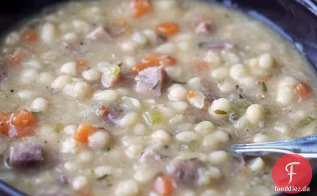 Weiße Bohnen-Schinken-Suppe