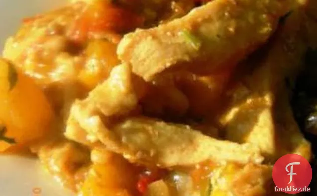 Gebratenes marokkanisches Huhn