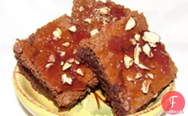 Himbeer-Crunch Brownies