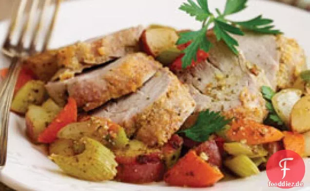 Parmesan-Salbei Schweinelende