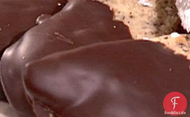 Schokolade Getaucht Haselnuss-Shortbread