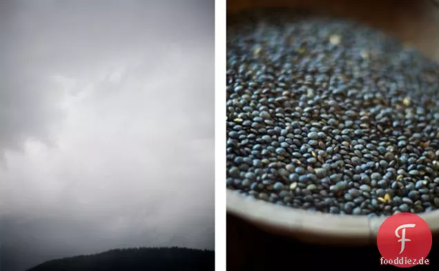 den ersten Frost begrüßen: gewürzte Linsensuppe mit gerösteten Erbstücktomaten