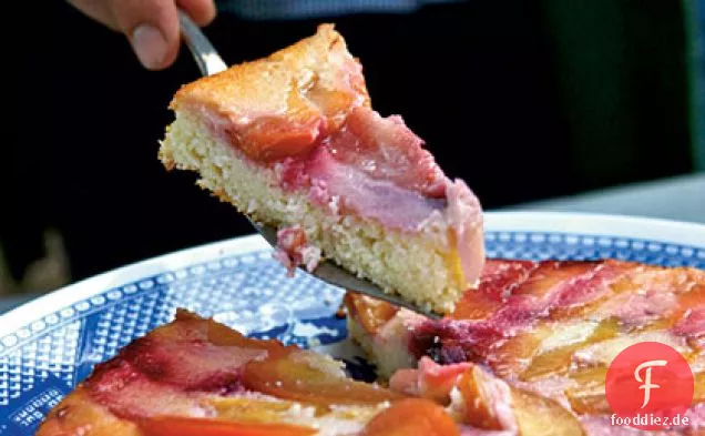 Pflaumen-Upside-Down-Pudding-Kuchen
