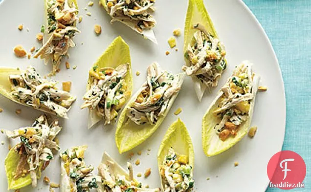 Mango Chicken Boats mit Macadamianüssen