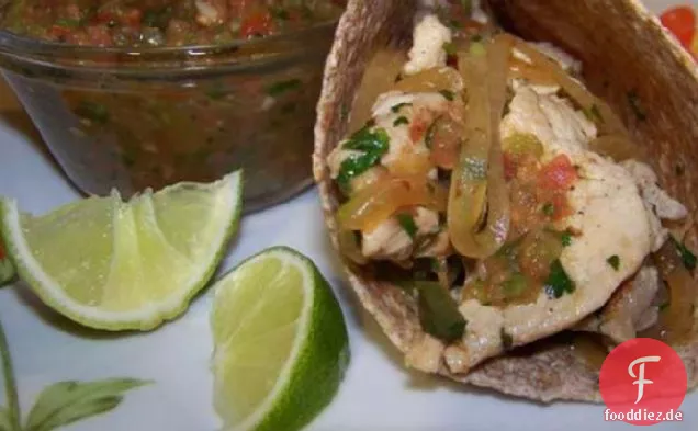 Kalk-Koriander-Schweinefleisch-Tacos