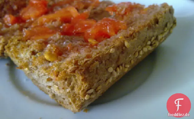 Tomaten-Brot-Pudding