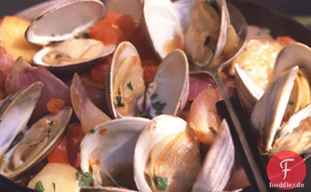 Gusseiserne geröstete Muscheln