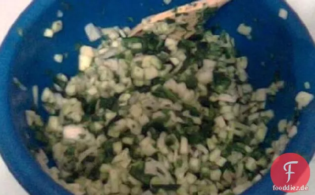 Grüner Apfel Salsa - die größte der Welt - bei weitem