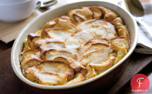 Flambierter Aprikosenpudding