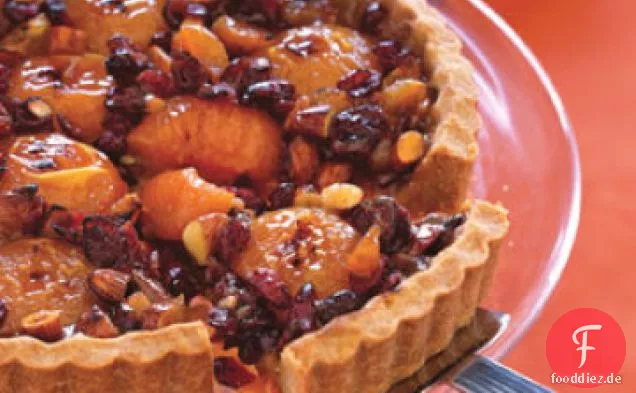 Honig-Karamell-Torte mit Aprikosen und Mandeln