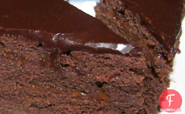 Dunkler Schokoladen-Fudge-Kuchen