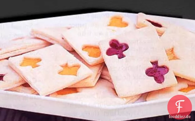 Marmelade gefüllte Spielkarte Cookies
