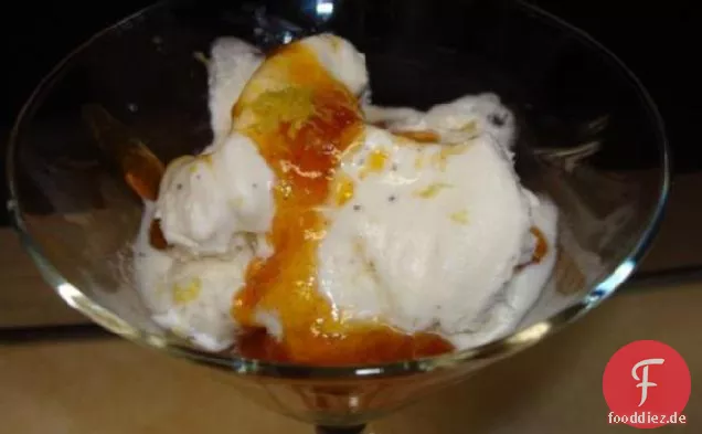 Zimt Aprikose Eis Topping