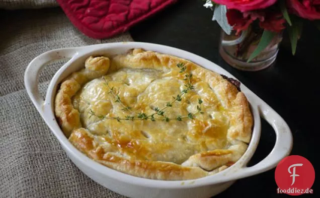 (übrig gebliebene) Truthahn oder Huhn Pot Pie
