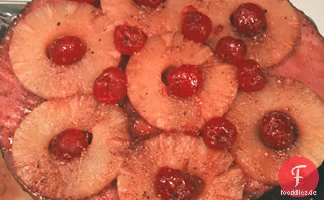 Aprikosen Glasierter Schinken Mit Cranberry-Chutney