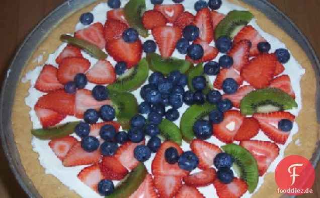 Frisches Obst Pizza