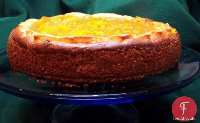 Orange Weiße Schokolade Käsekuchen