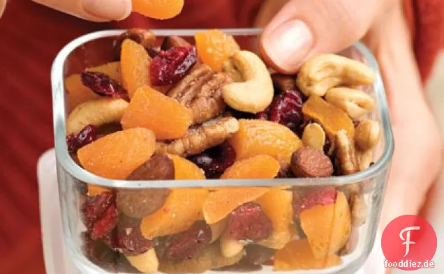 Gesunde Frucht-Nuss-Mischung