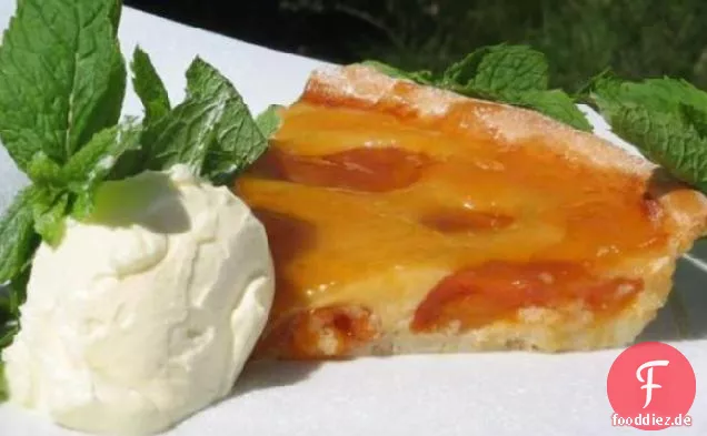 Tarte Aux Abricots - Glasierte französische Aprikosentarte mit Mandeln