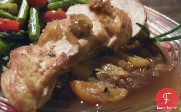 huhn mit getrockneten Früchten