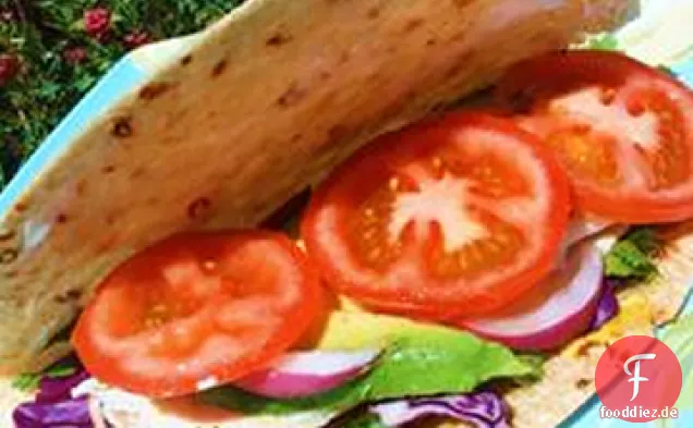 Tortilla Gefüllt mit Lunchmeat