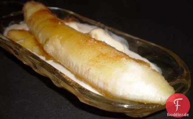 Gegrillte Bananen-Eisbecher