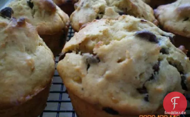 Bananen-Schokoladen-Chip-Muffins