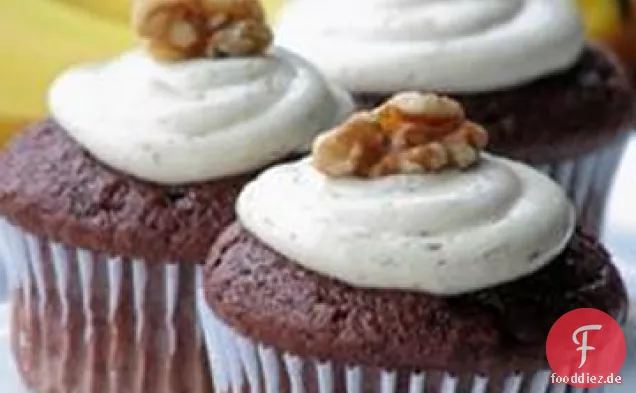 Einfacher Schokoladen-Bananen-Kuchen