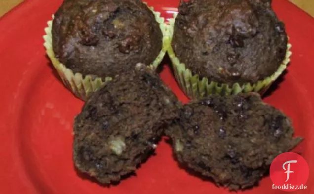 Schokoladig Dekadenz-Bananen-Muffins