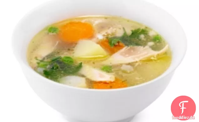 Herz Smart Hühnersuppe mit Vollkorn Matzo Kugeln