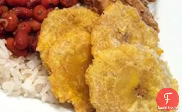 Puerto Rican Tostones (Gebratene Kochbananen)