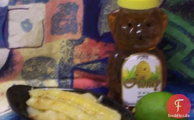 Honig Limette BBQ Bananen
