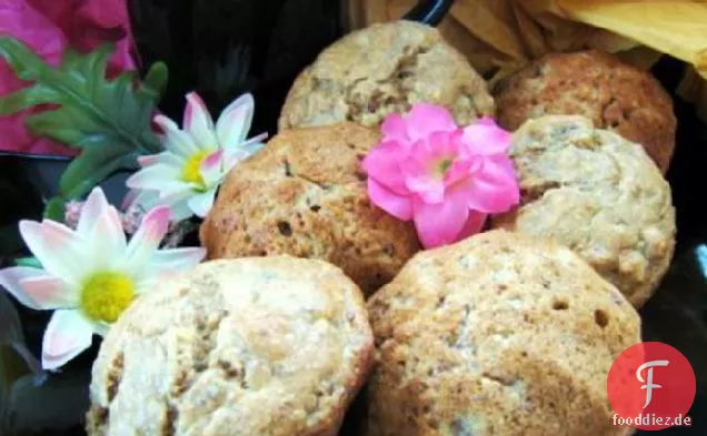 Bananen-, Orangen- und Pekannuss-Muffins