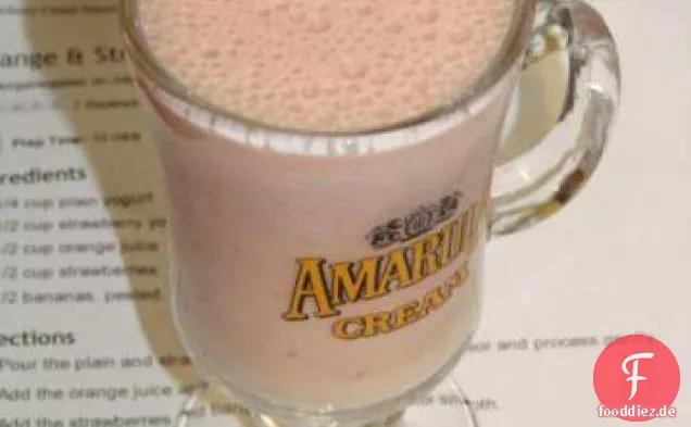 Orange & Erdbeer Creme Smoothie