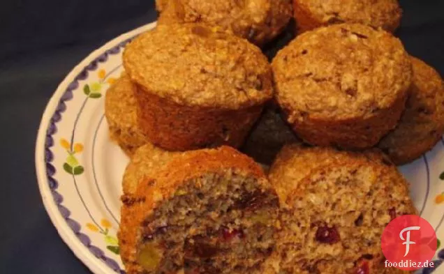 Haferkleie Muffins Mit Getrockneten Früchten