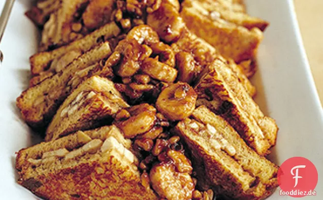 Banane-Nuss-Französisch Toast