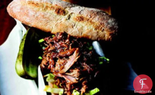 Gegrillte Schweinefleisch-Sandwich