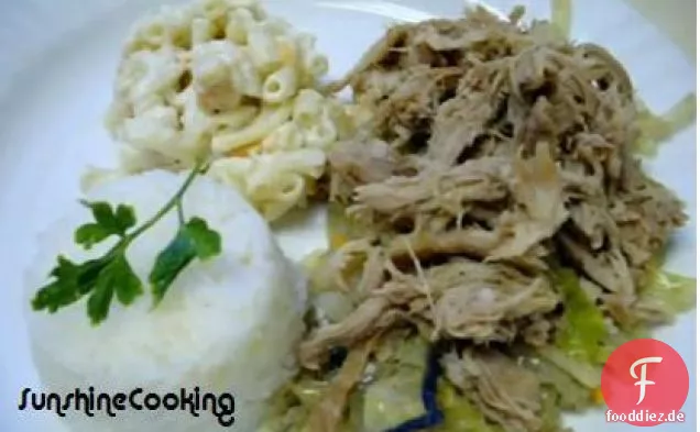 Solar gekochtes hawaiianisches Kalua-Schweinefleisch