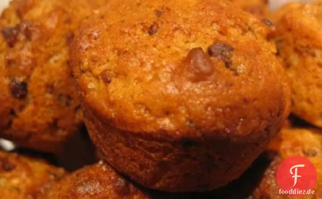 Kokosnuss, Schokolade & Banane Mini Muffins