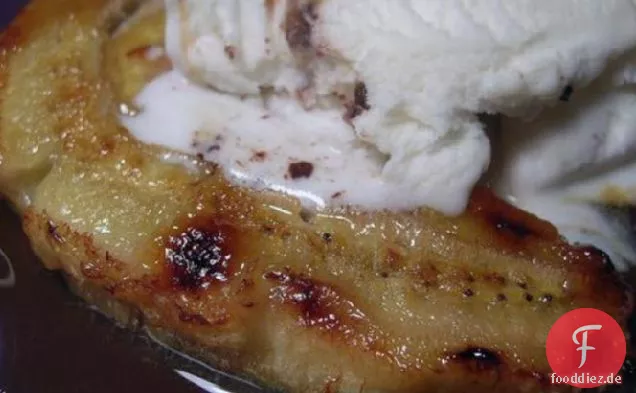 Kinder Lieblings Honig gebackene Bananen