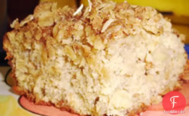 Bananen-Haferflocken-Krümel-Kuchen