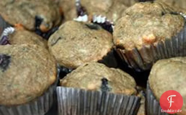 Ohne Zuckerzusatz Blaubeer- und Bananen-Weizen-Muffins