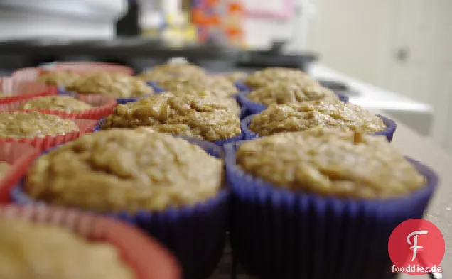Banane Instant Haferflocken Muffins
