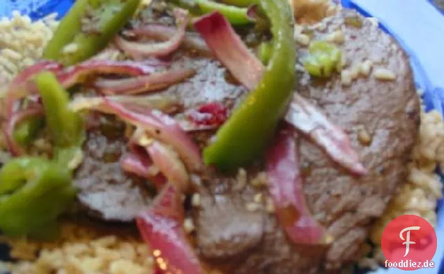 Pfeffer Glasierte Steaks