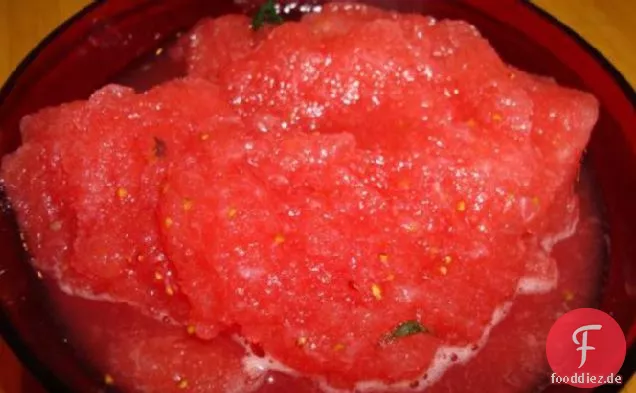 Wassermelonen-Beeren-Sorbet