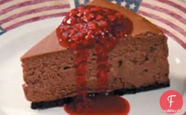 Schokoladen-Beeren-Käsekuchen