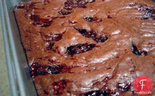 Fudgy Himbeere Swirl Bars