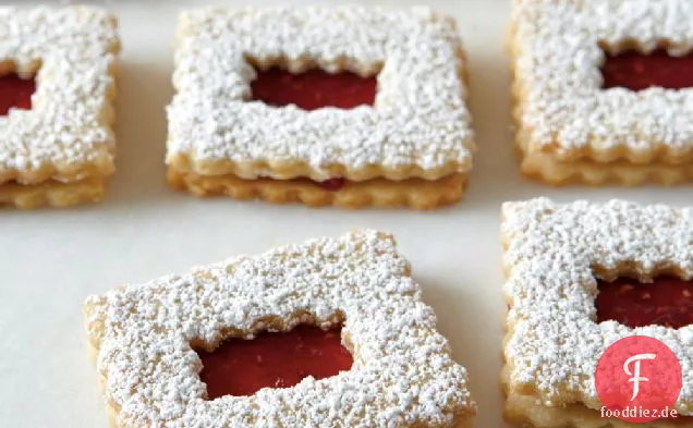 Himbeer-Linzer Cookies